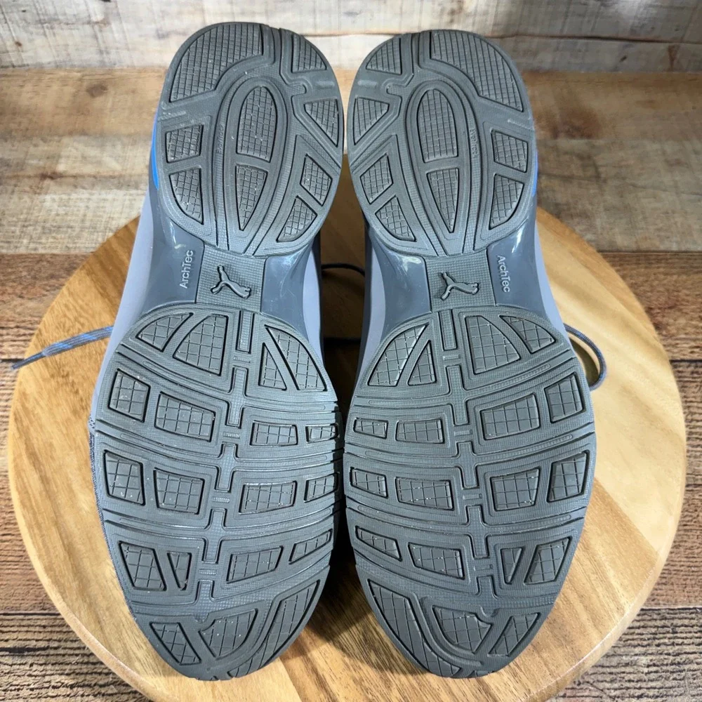 Puma Sneakers Mens 13 Grey Axelion Spark Running Shoes 193481-02 Mesh Athletic